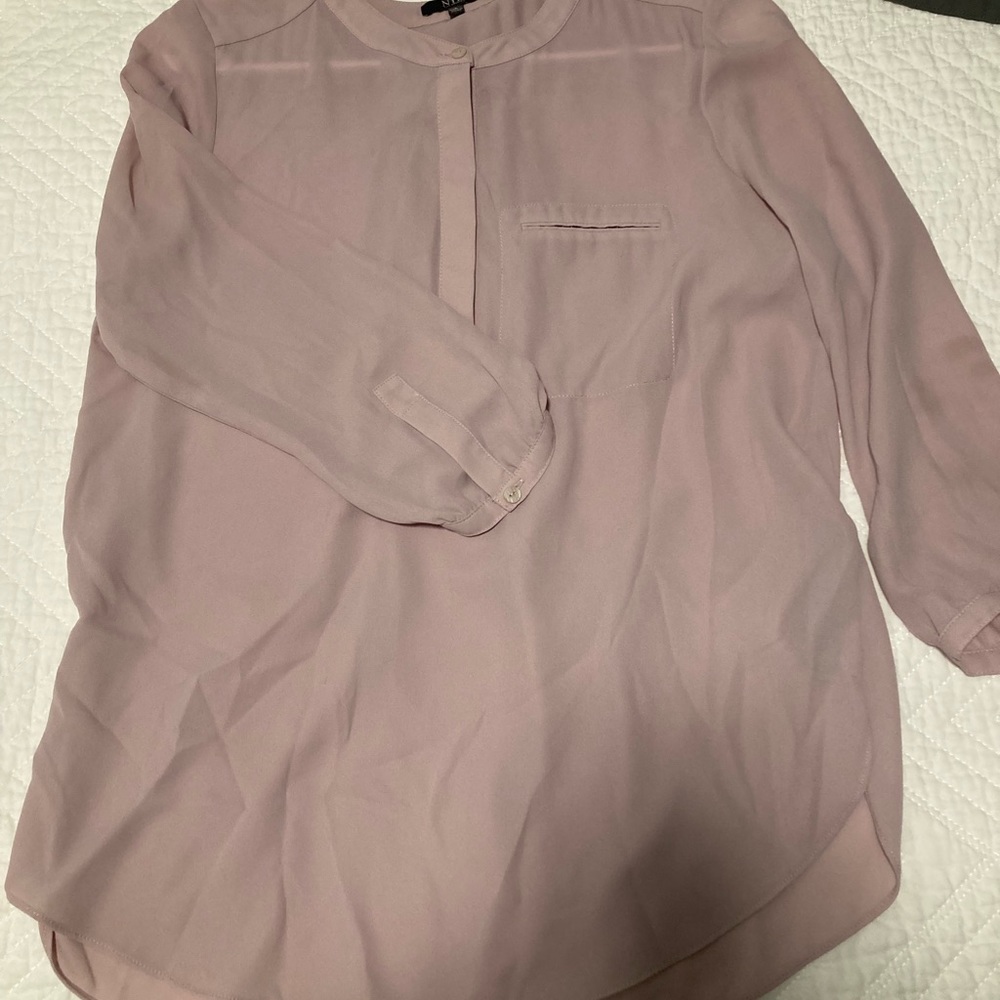 NYDJ 3/4 sleeve blouse mauve